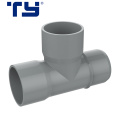 Plastic Pipe Fitting PVC DIN drainage fittings Spigot and Socket Flange Tee